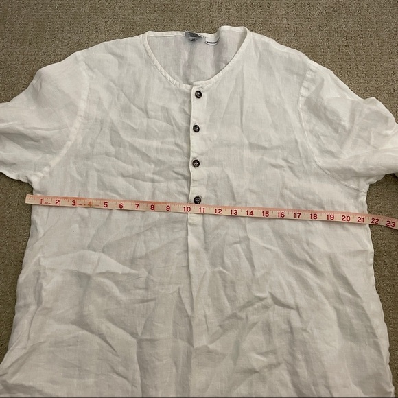 CP Shades Sausalito PURE IRISH LINEN White Shirt - Picture 6 of 9